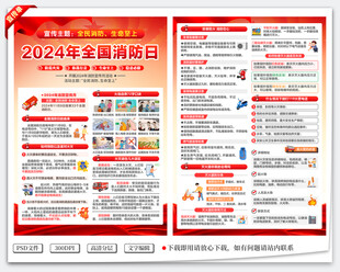 全国消防日宣传单