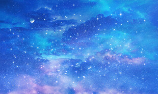 梦幻星空背景天花软膜