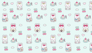 可爱卡通矢量图