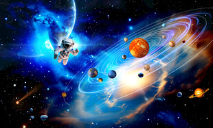 宇宙星空太阳系