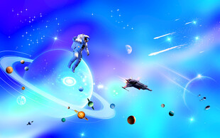 蓝色星空软膜天花