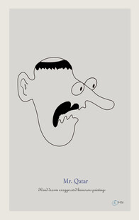 手绘北美抽象画幽默抽象装饰画