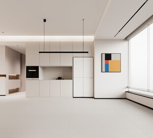 现代餐厅背景墙