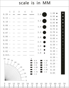 菲林尺   检测规  矢量图 