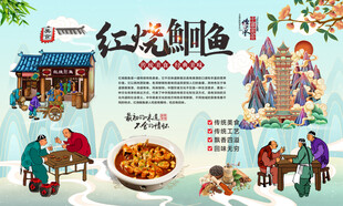 红烧鮰鱼背景