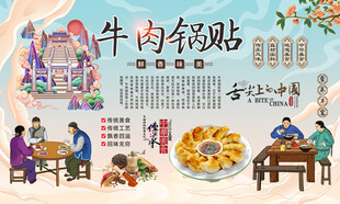 牛肉锅贴背景