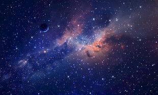 蓝色宇宙星空背景