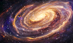 旋涡星空天花吊顶软膜背景