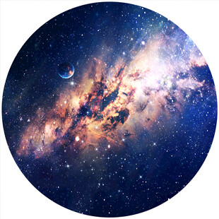 圆形星空背景吊顶天花软膜