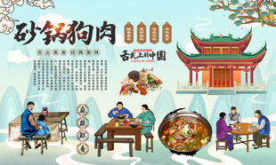 砂锅狗肉背景