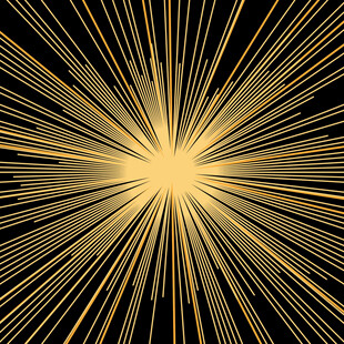 高清分层抽象金线图案打印图