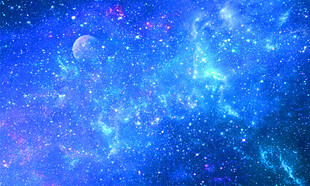 蓝色星空背景