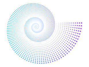 科技螺旋渐变圆点