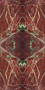 高清红色欧式拼花大理石