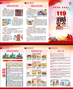 消防宣传三折页