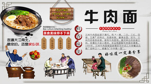 牛肉面背景墙