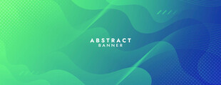 蓝绿色渐变抽象矢量背景
