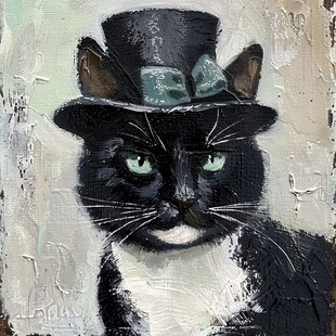 油画猫素材-油画猫图片-油画猫设计模板-昵图网