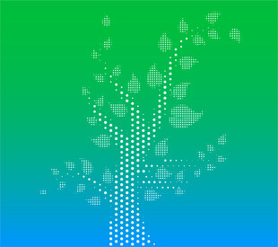 矢量科技树点状图案