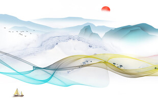 高雅 最新大气山水 TIF分层