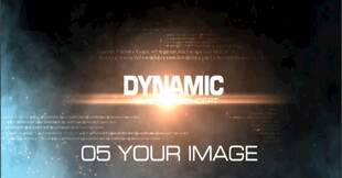 震撼信号干扰电影片头模板