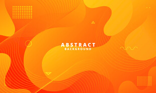 橙黄色抽象矢量背景