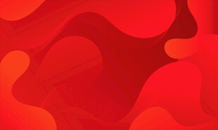 红色波浪抽象矢量背景