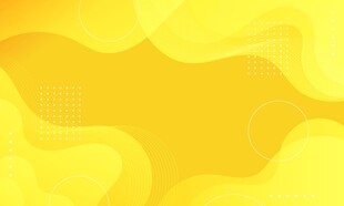 黄色波浪抽象矢量背景