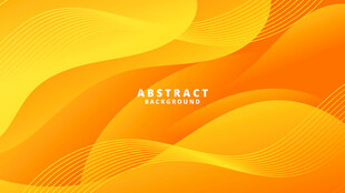 黄色曲线矢量背景