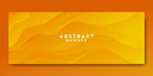 黄色波浪矢量背景