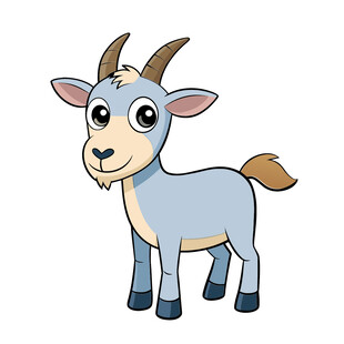 动物可爱小山羊