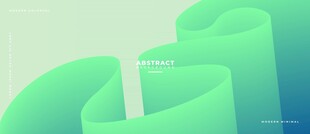 绿色三维立体抽象矢量背景