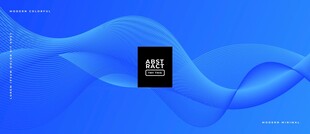 蓝色科技线条抽象矢量背景