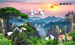 松鹤延年松鹤图