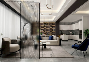  高清分层透明底平开门玻璃打印