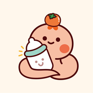 小萌蛇大吉大利奶瓶