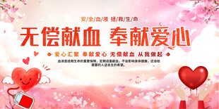 无偿献血宣传栏