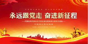 主题党日活动舞台背景