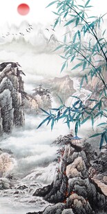 竹子山水玄关