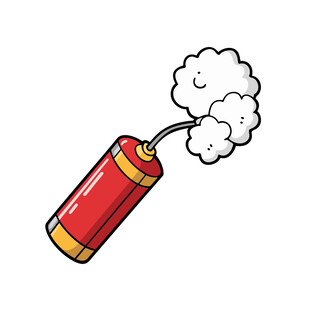 卡通简约烟花爆竹
