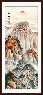 泰山五岳独尊玄关装饰画