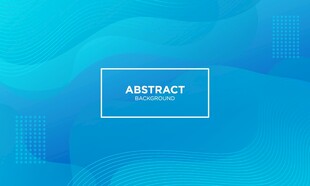 蓝色曲线抽象矢量背景