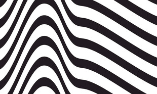 黑白条纹3d波浪线矢量背景