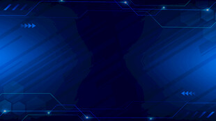 蓝色科技线条抽象矢量背景