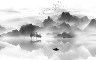 水墨山水背景