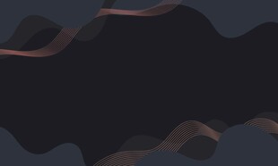 黑底金色科技线条矢量背景