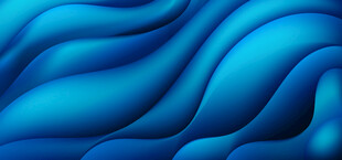 蓝色波浪抽象矢量背景