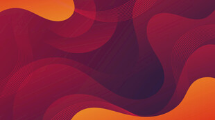 红色波浪抽象矢量背景