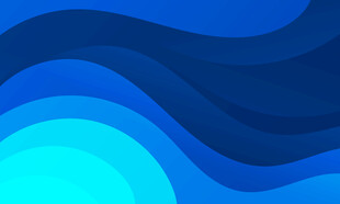 蓝色渐变波浪矢量背景