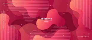 红色几何抽闲矢量背景